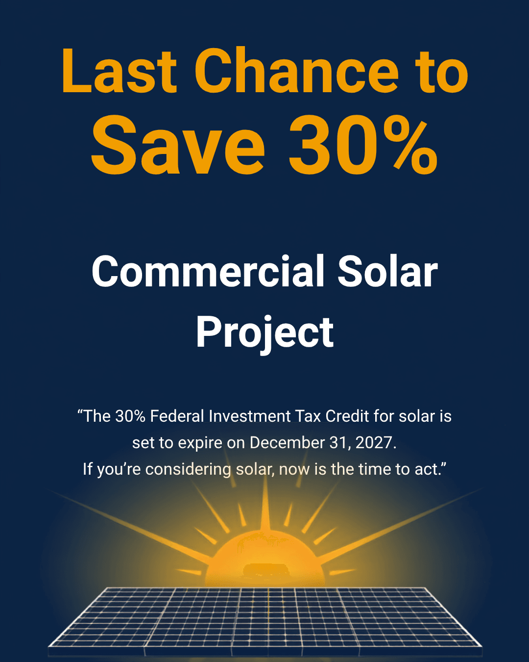 Maximize Your Savings: What You Need to Know About the 30% Solar Federal Investment Tax Credit (ITC)